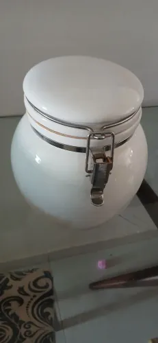 Pote de porcelana hermético 