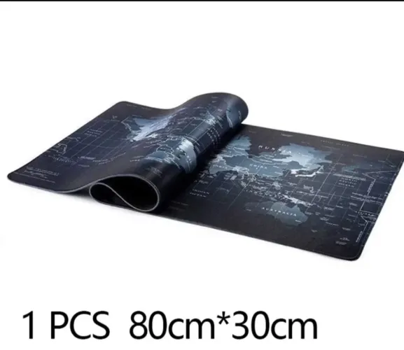 Mousepad Gamer Mapa Mundi 80cm x 30cm