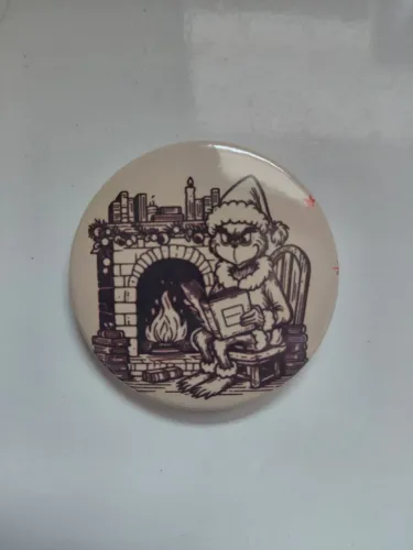 Button/broche/pin do Grinch.