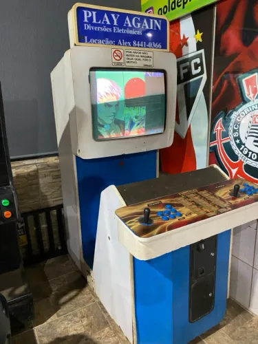 Máquina fliperama neo geo telão 33 polegadas