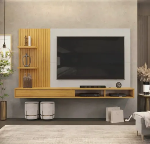 Promoção Lindo Painel Com Acabamento Ripado, Novo Na Caixa Lacrado Desmontado