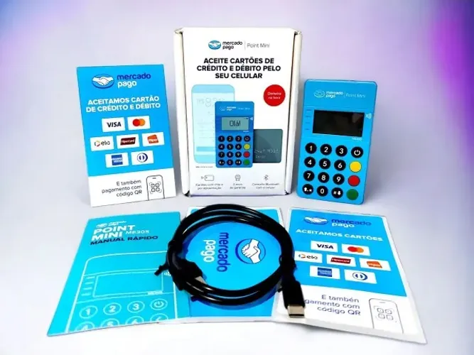 Máquina de cartão point blue - Bluetooth - mercado pago