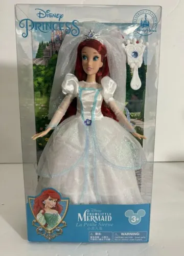 BONECA BARBIE ARIEL NOIVA PRINCESA DISNEY PARKS NOVA LACRADA ITEM RARO