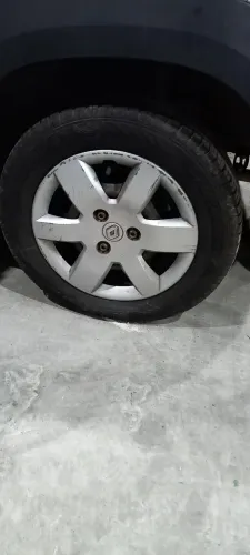 Estepe kwid roda e pneu continental 