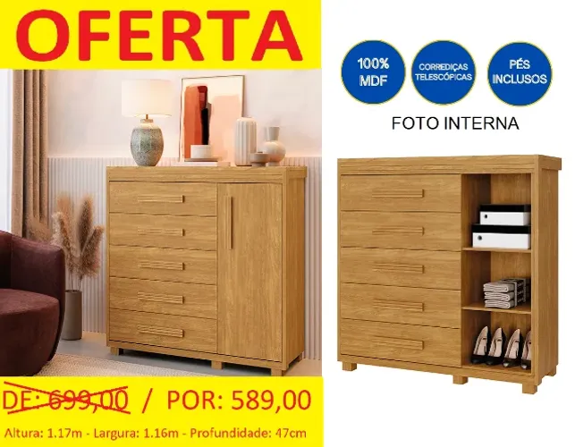 Comoda sapateira em oferta - Design de luxo