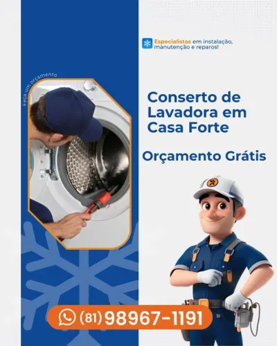 Conserto de Máquina de Lavar em Casa Forte - Técnico Especializado