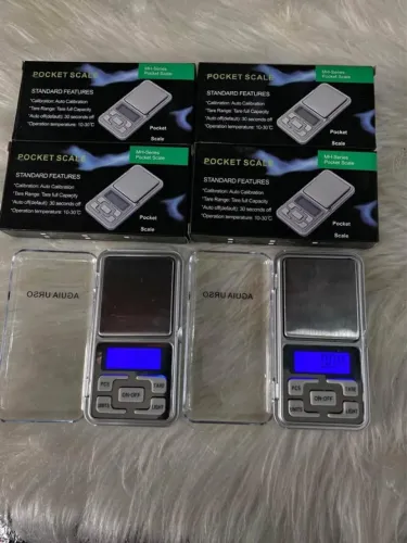 MINI BALANÇA DIGITAL DE PRECISÃO PESA 0,1 GRAMA ATÉ 500 GRAMAS PORTÁTIL