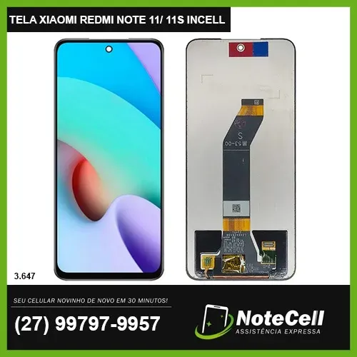 Display/Tela LCD p/ Xiaomi Redmi Note 11S 4G - Instalação 30 Minutos!!!