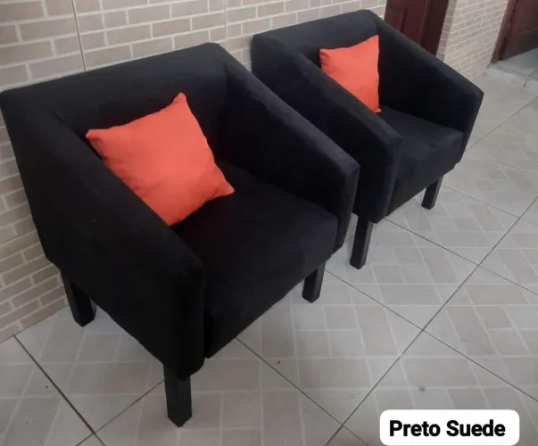 Poltronas Suede R$200,00 cada