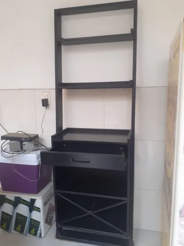 Mobiliário Bar/Restaurante - Estante com Gaveta e Adega