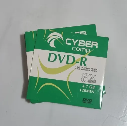Dvd-r Gravável Virgem 8x 4.7 Gb 120 Min (19 unidades).