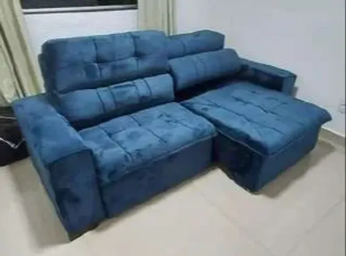 Sofá 2,30m Retrátil e Reclinável Novo Fazemos Entrega