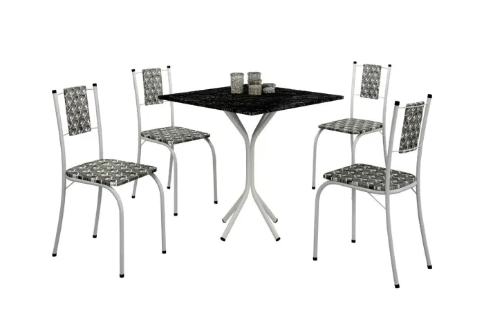 Mesa Maricá com 4 cadeiras *Promoção* - Entrega Rápida