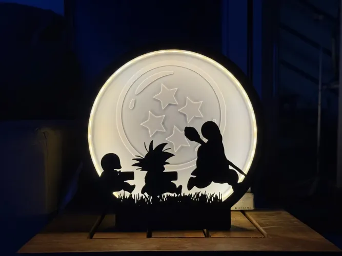 Caixa de luz Dragon Ball Z - luminária 