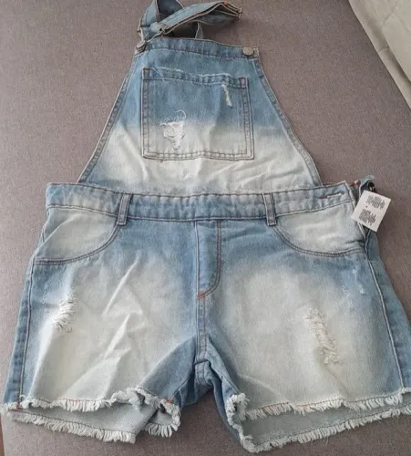 Jardineira jeans infantil Renner