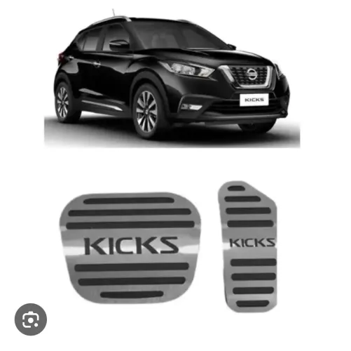 Kit Pedaleiras Automatico Nissan Kicks Aço inox . Todos modelos Peça nova genuina.