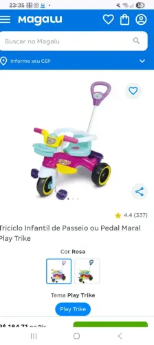 Triciclo infantil 