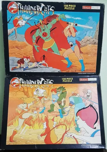 THUNDERCATS LOTE C/ 2 QUEBRA-CABEÇAS IMPORTADOS.
