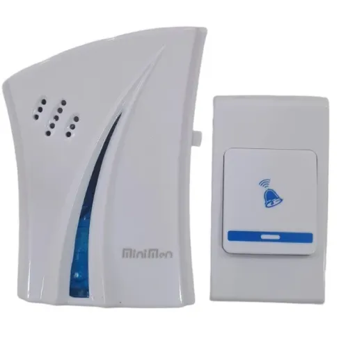 Campainha Sem Fio Residencial Wireless De Longo Alcance Wifi Branco