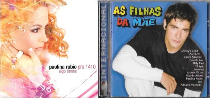 Kit CD Paulina Rubio: Algo Tienes (single) + As Filhas da Mãe (internacional)
