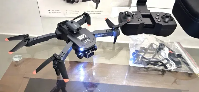 Drone Com Câmera Em Tempo Real Maleta e Acessórios 2 Câmeras Móvel