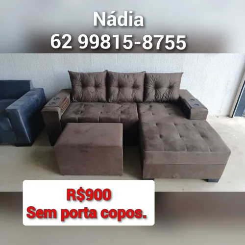 Sofá marrom 2.0x1.40 