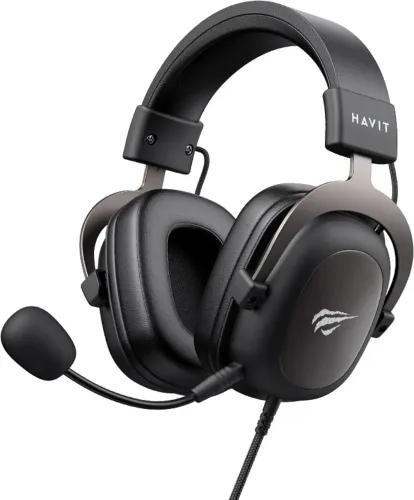 Headset Gamer Havit, Drivers 53mm, Microfone Plugável, 3.5mm, PC, PS4, XBOX ONE, Preto