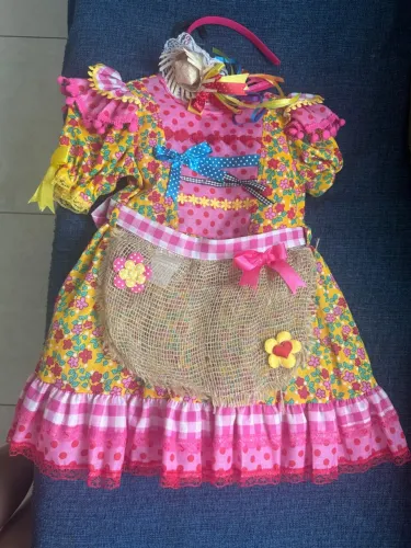 Vestido de Festa Junina Infantil