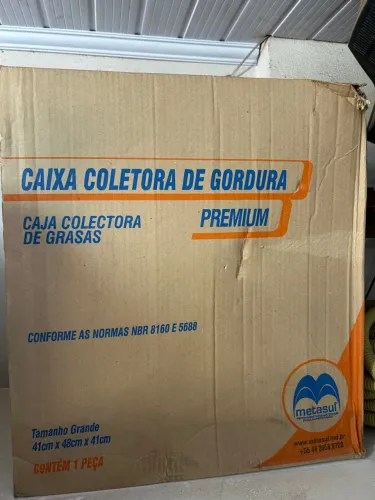 Caixa Coletora de Gordura Premium - Metasul