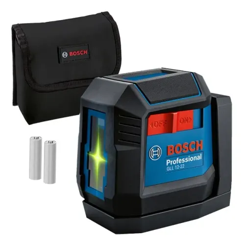 NIVEL A LASER BOSCH GLL 1222 G 12MTS 2 LINHAS VERDES 