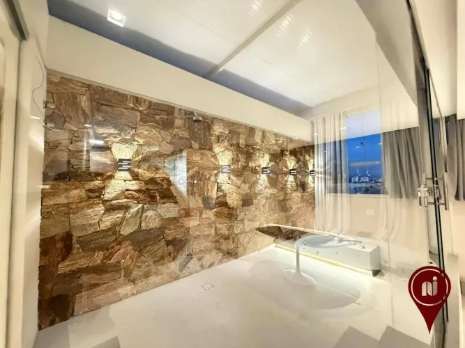 Apartamento com 1 dormitório para alugar, 80 m² por R$ 5.000/mês - Chácaras - Betim/MG