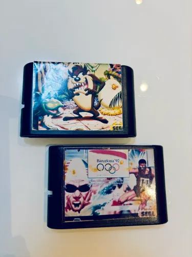 Mega Drive Jogos Taz Mania e Olympic Gold