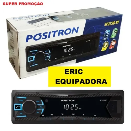 Radio Positron  Sp2230Bt  Bluetooth - entrada pen-drive -  Promoção - Instalado