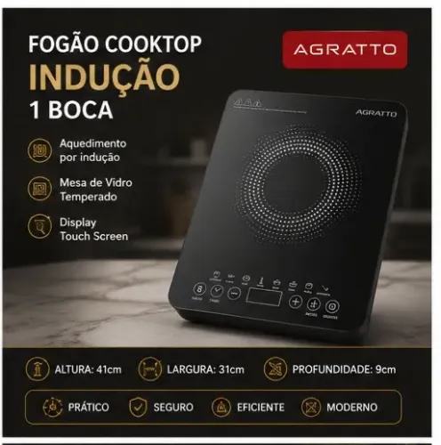 Cooktop 1 boca Indução 