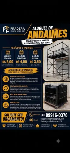 Aluguel de Andaimes em João Pessoa