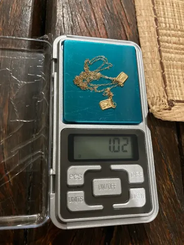 Cordão de ouro 18k escapulário 70 centímetros