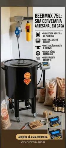 Vendo panela Automatizada BeerMax, peças novas (Vedação, Resistencia e Cesto de Malte).
