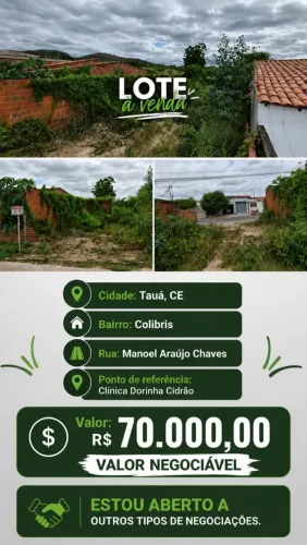 Terreno Urbano próprio para construção