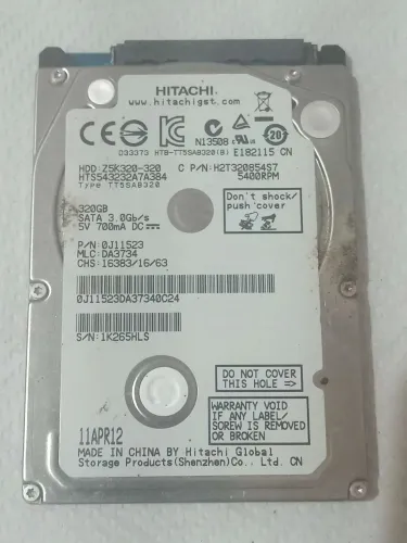 Hd 320gb para notebook