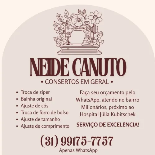 Costureira Especialista em Consertos BH - Neide