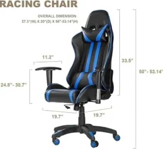 Cadeira Gamer Luxo com Relax e regulagem do encosto