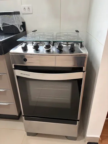 Fogão Brastemp 4 Bocas Clean Inox - Usado