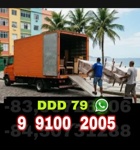 Frete, Fretes e Mudanças com Veículo Baú - Atendo  Aracaju , Fretes para Bahia e Alagoas 