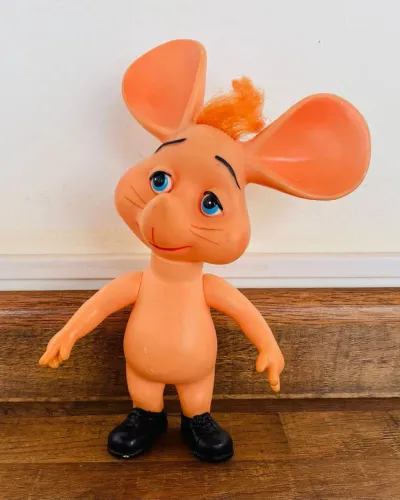Brinquedo Antigo Ratinho Topo Gigio Anos 70 Coleção Estrela