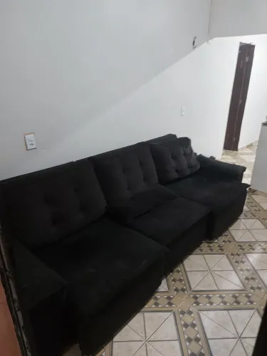 Vendo sofá 3 módulos usado motivo mudança