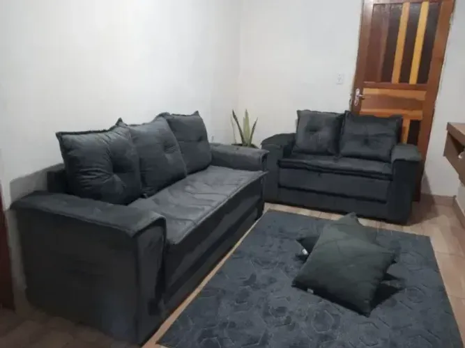 Sofá 2 e 3 lugares Barcelona Cinza (produto novo de loja)