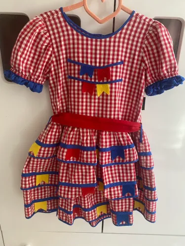Vestido caipira bb básico 