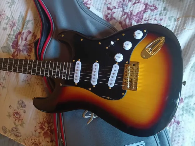 Guitarra Seizi Vintage Sunburst (traste de inox)