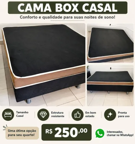 Vende-se cama box de casal