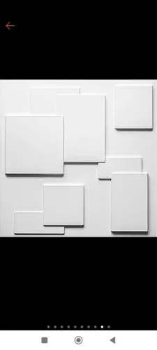 Kit 500 Placas c/dupla face - 25x25cm 3D decorativa PVC de Alto Impacto